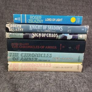 Lot of 6 The Chronicles of Amber by Roger Zelazny Books w/ DJ BCE